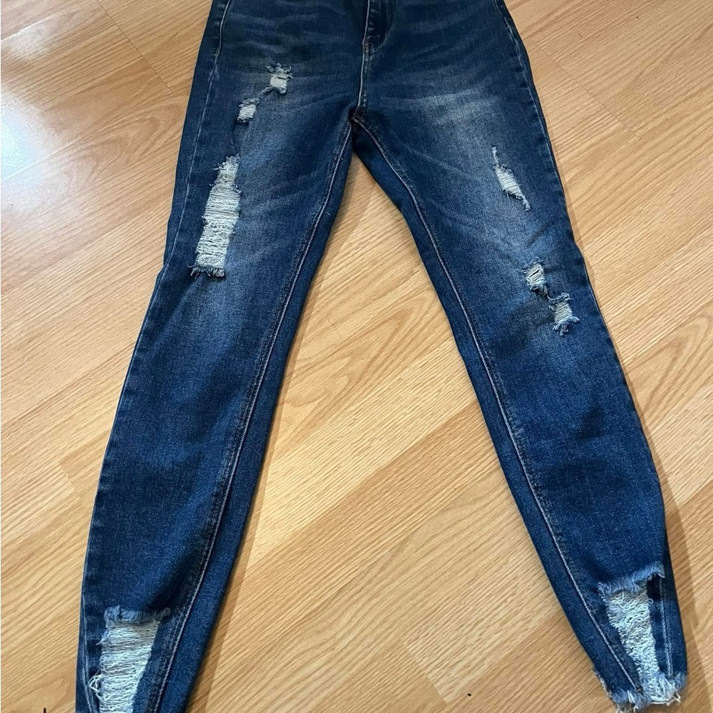 Distressed Blue Women's Jeans